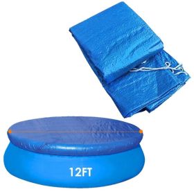 Swimming Pool Cover Protector Dustproof Waterproof Paddling Pool Cover (Option: 12FT)